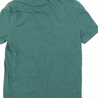 Womens UK Size 2XS ASOS Green Basic T-Shirt