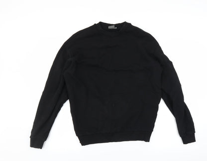 Mens UK Size XS ASOS Black Pullover Sweatshirt