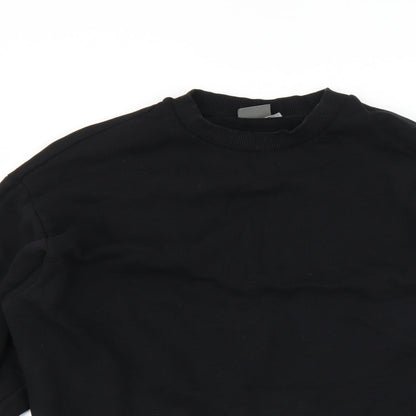 Mens UK Size XS ASOS Black Pullover Sweatshirt