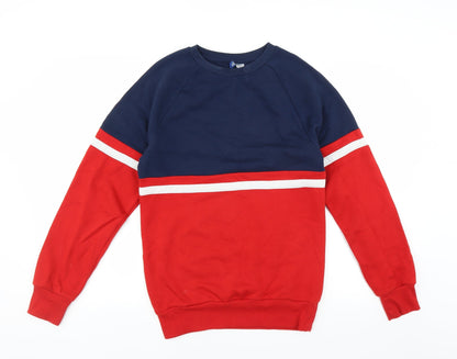 Mens UK Size XS Divided by H&M Red Pullover Sweatshirt