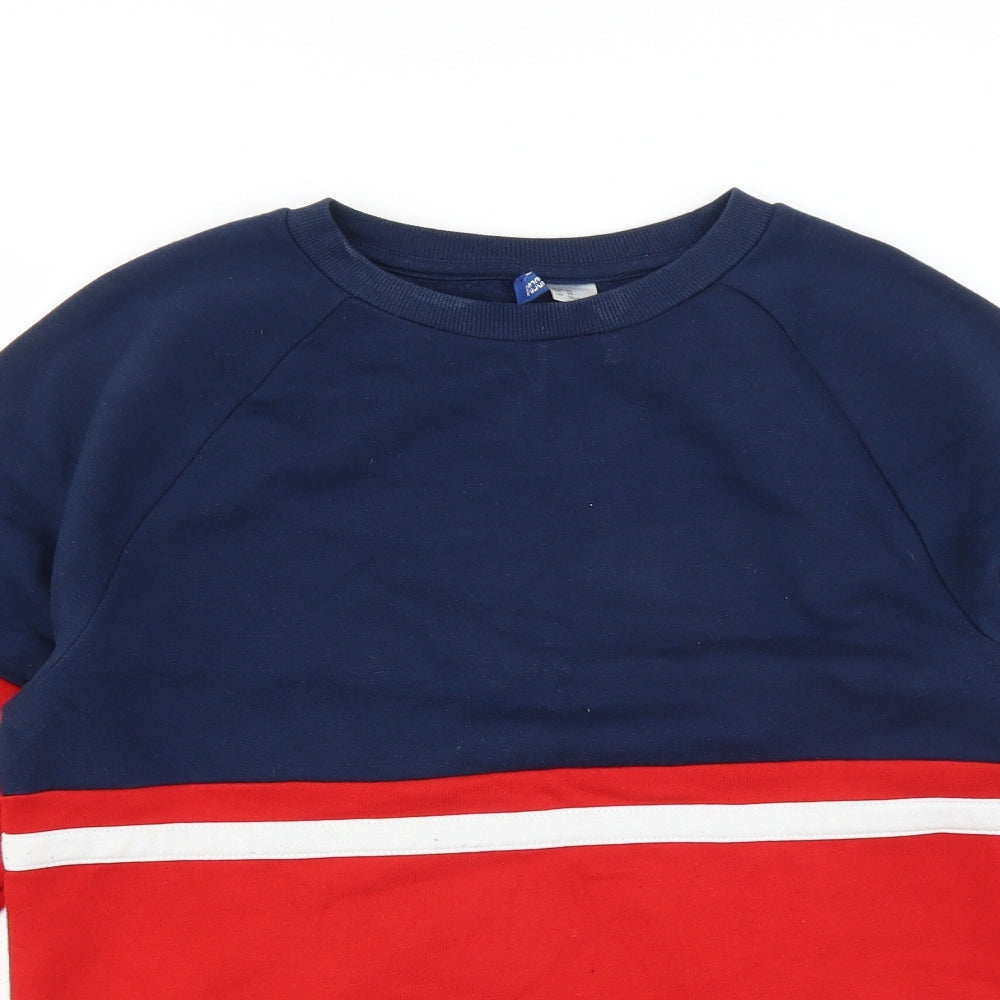Mens UK Size XS Divided by H&M Red Pullover Sweatshirt