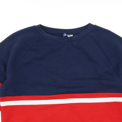 Mens UK Size XS Divided by H&M Red Pullover Sweatshirt