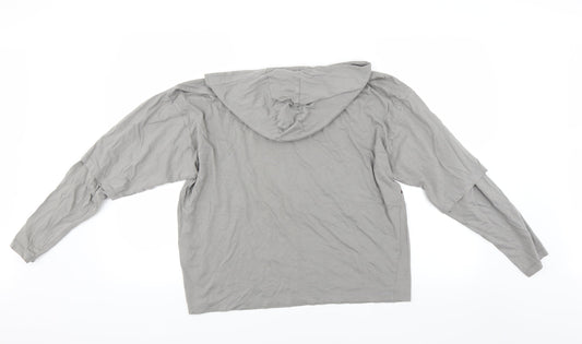 Mens UK Size XS ASOS Grey Pullover Hoodie