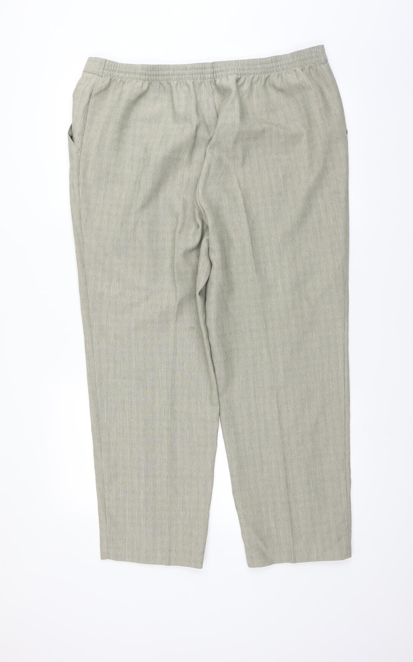 Womens UK Size 18 Marks and Spencer Regular Fit  Green Trousers