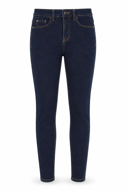 Womens UK Size 4 Stradivarius Extra-Slim Fit Skinny Blue Jeans