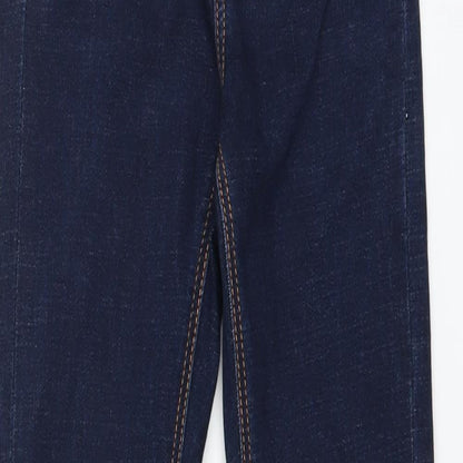 Womens UK Size 4 Stradivarius Extra-Slim Fit Skinny Blue Jeans