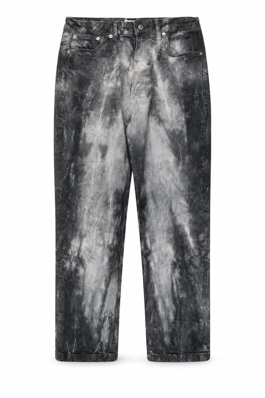 Topshop Womens Grey  Denim Straight Jeans Size 32 in L25 in - tie dye