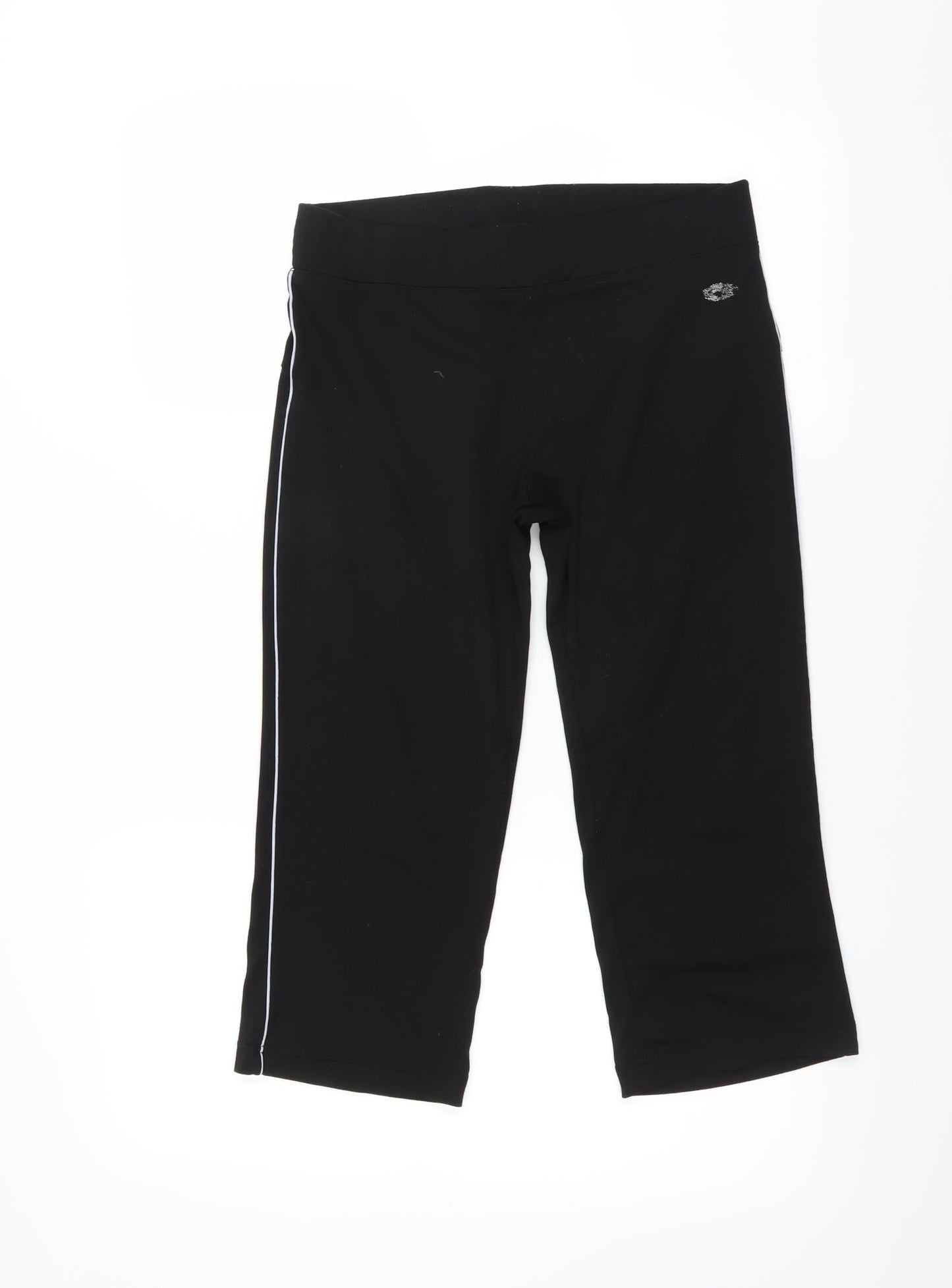 Olympus Womens Black   Cropped Leggings Size 10 L20 in