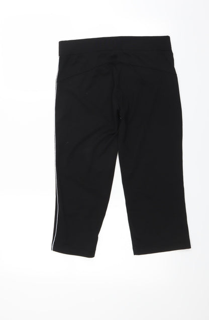 Olympus Womens Black   Cropped Leggings Size 10 L20 in