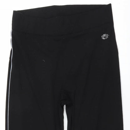 Olympus Womens Black   Cropped Leggings Size 10 L20 in