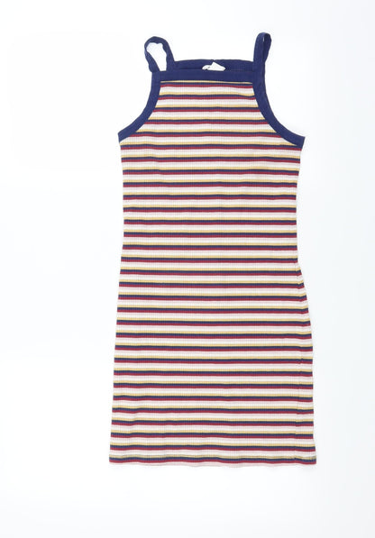 Monki Womens Multicoloured Striped  Bodycon  Size S