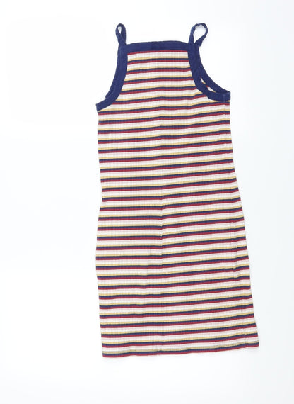Monki Womens Multicoloured Striped  Bodycon  Size S