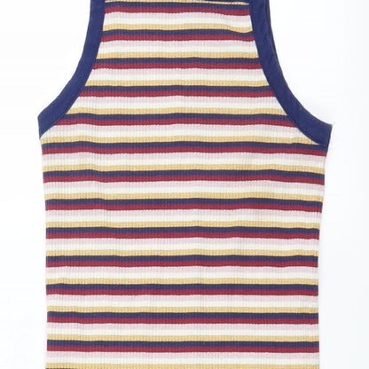 Monki Womens Multicoloured Striped  Bodycon  Size S