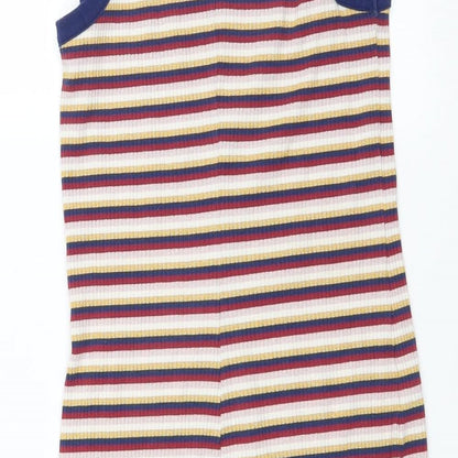 Monki Womens Multicoloured Striped  Bodycon  Size S