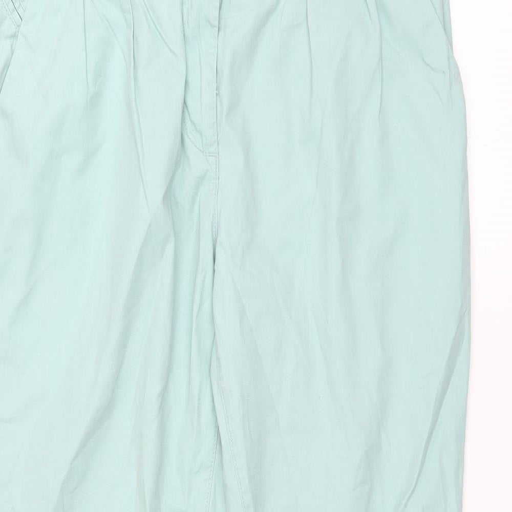 Womens UK Size 12 NEXT Regular Fit Chino Green Trousers