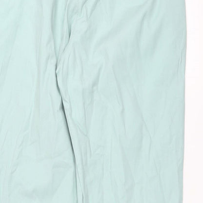 Womens UK Size 12 NEXT Regular Fit Chino Green Trousers