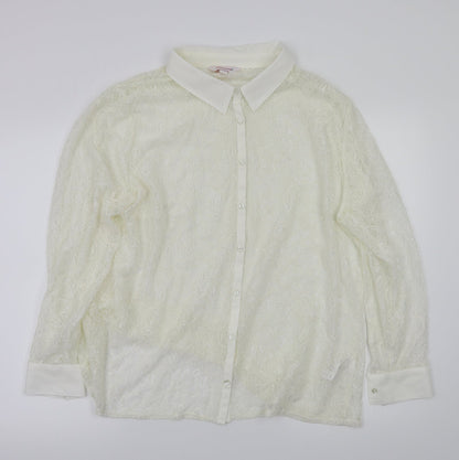 Womens UK Size  Marisota Ivory Basic T-Shirt