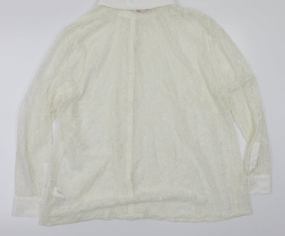 Womens UK Size  Marisota Ivory Basic T-Shirt