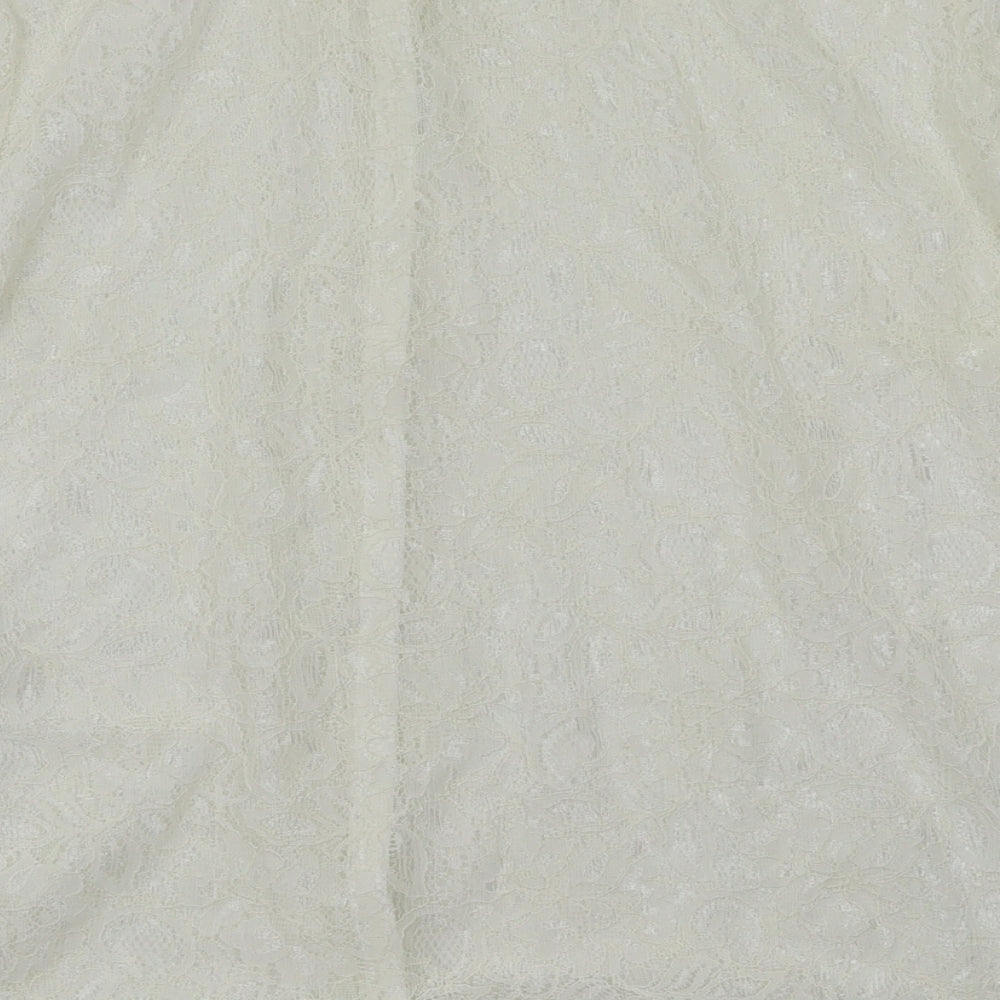 Womens UK Size  Marisota Ivory Basic T-Shirt