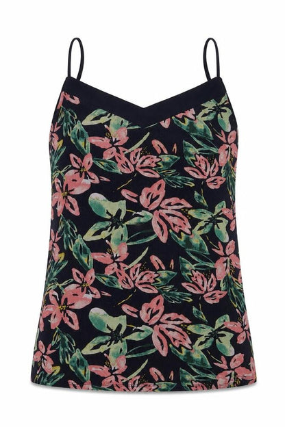 dunnes Womens Blue Floral  Basic T-Shirt Size S