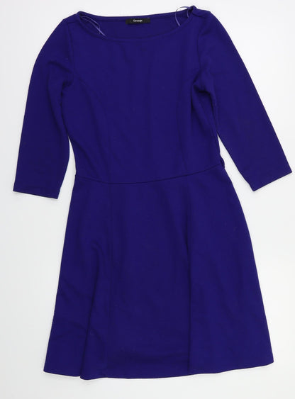 George Womens Blue   Fit & Flare