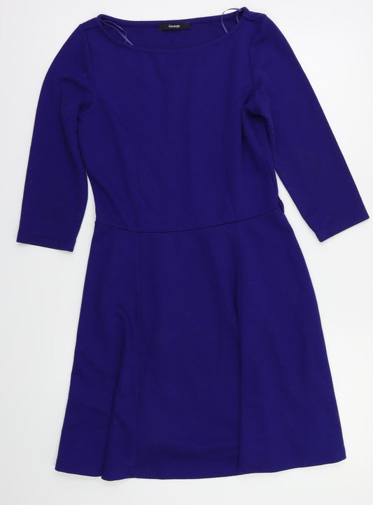 George Womens Blue   Fit & Flare