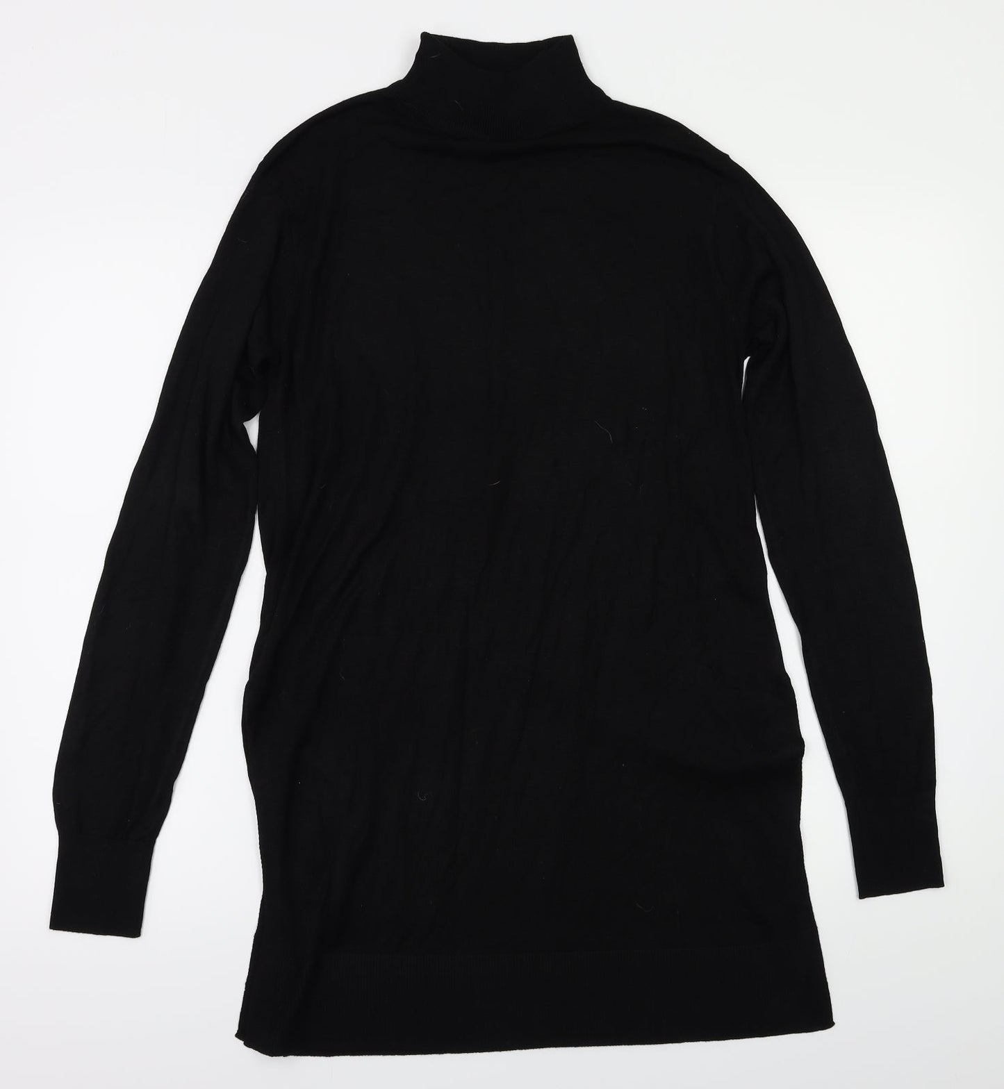 Womens UK Size XS H&M Black Basic T-Shirt