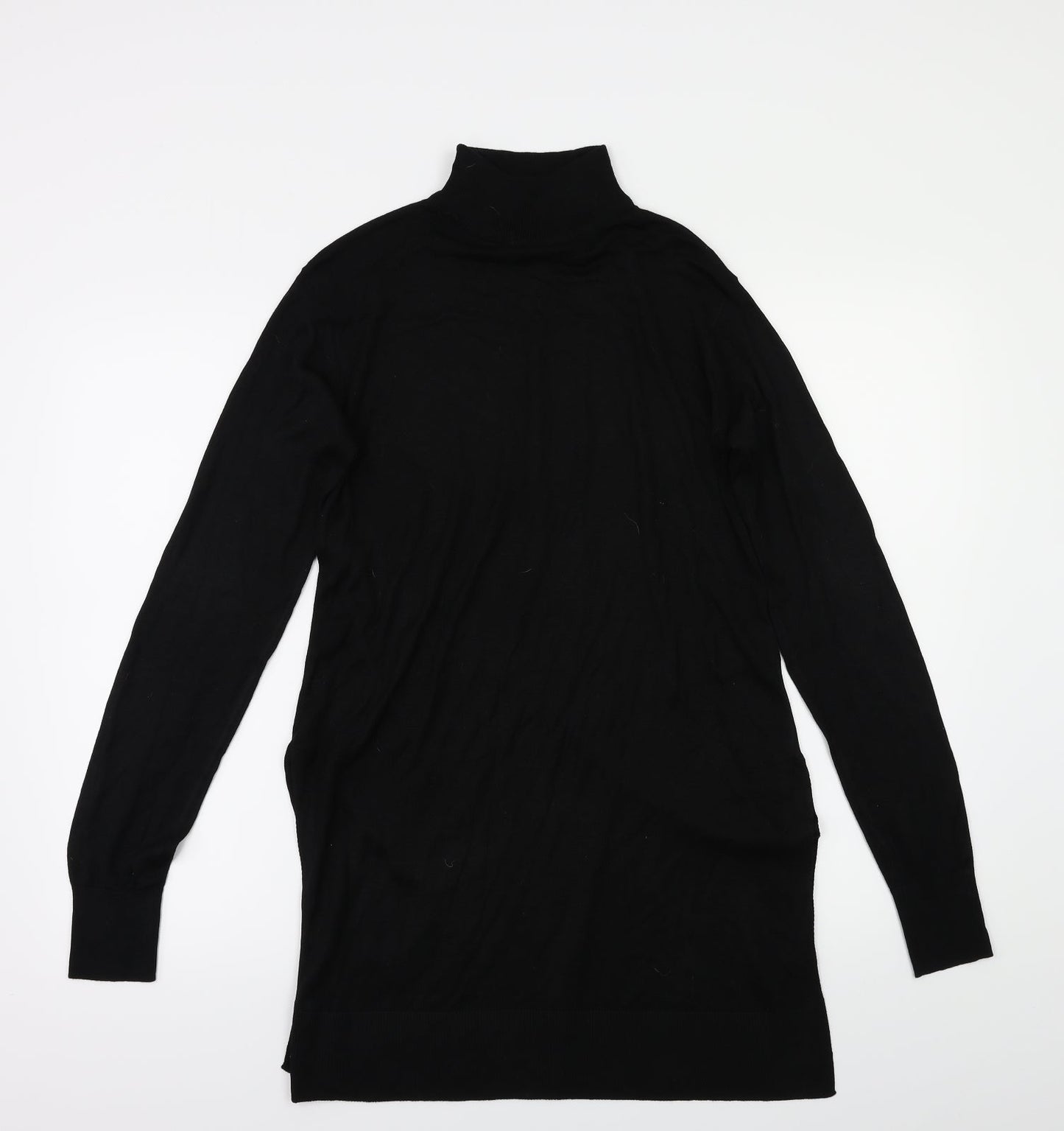 Womens UK Size XS H&M Black Basic T-Shirt