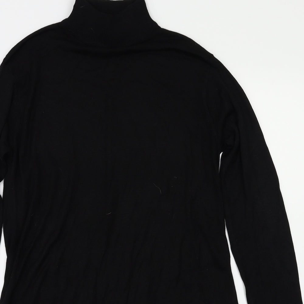Womens UK Size XS H&M Black Basic T-Shirt