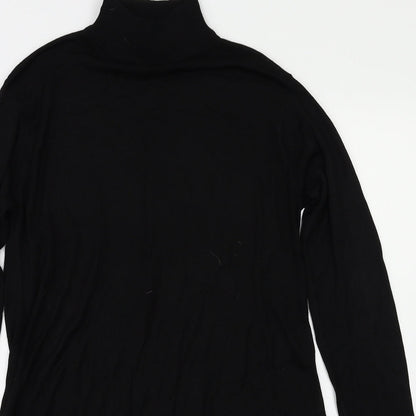 Womens UK Size XS H&M Black Basic T-Shirt