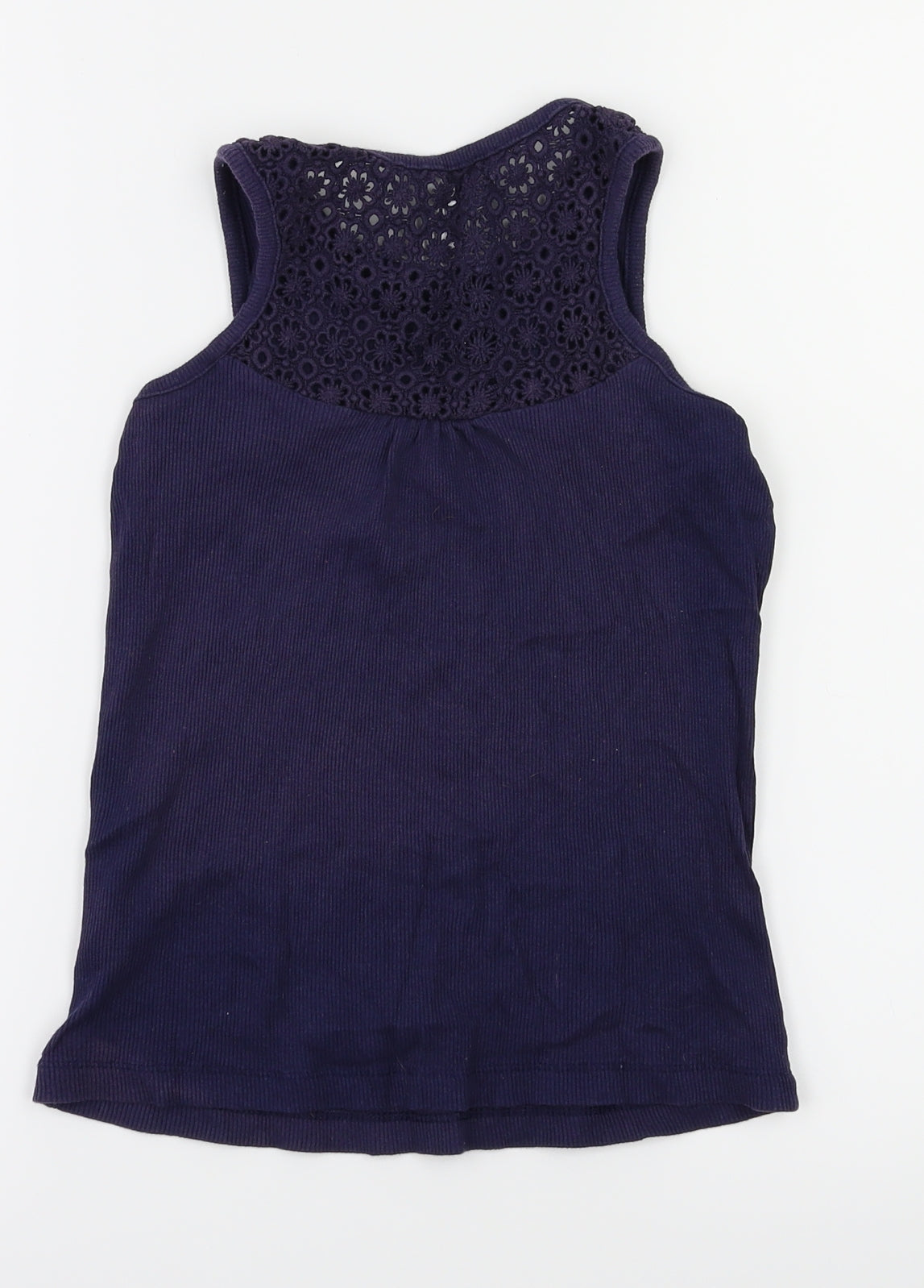 gorge Girls Blue Floral  Basic T-Shirt Size 9-10 Years
