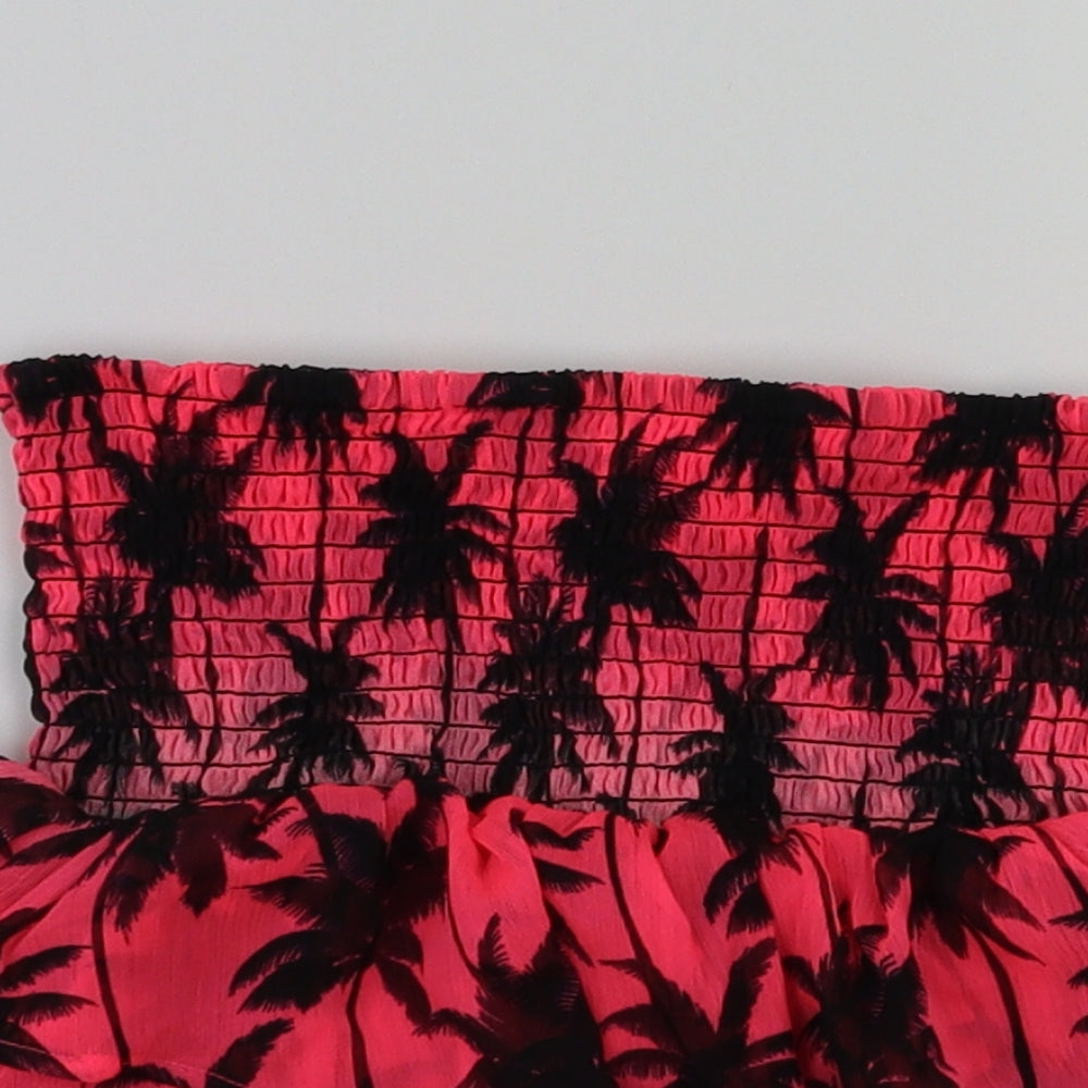 H&M Girls Pink Flecked  Flare Skirt Size 9 Years
