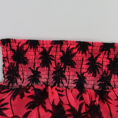 H&M Girls Pink Flecked  Flare Skirt Size 9 Years
