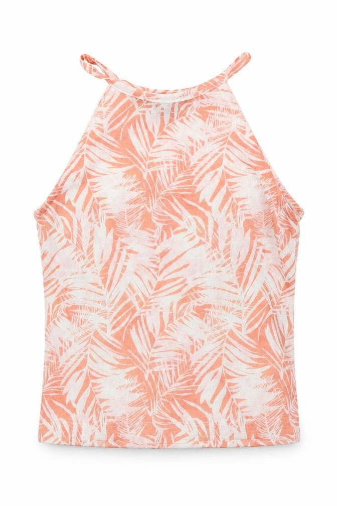 Womens UK Size 8 Primark Orange Camisole T-Shirt
