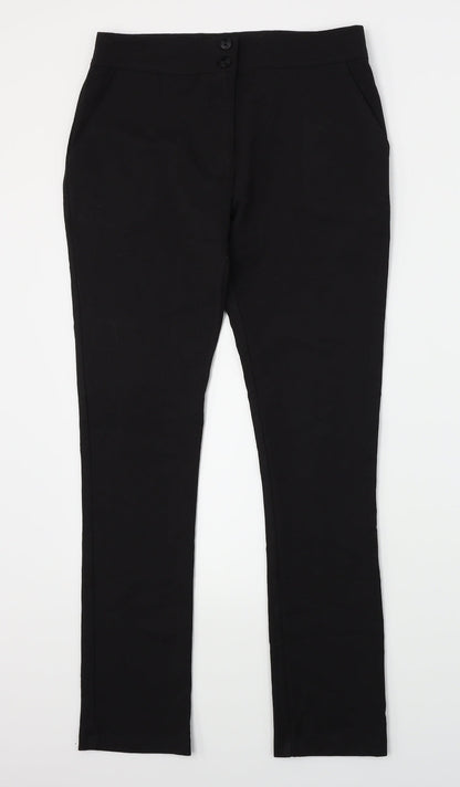 Eager Womens Black   Dress Pants Trousers Size 8 L26 in
