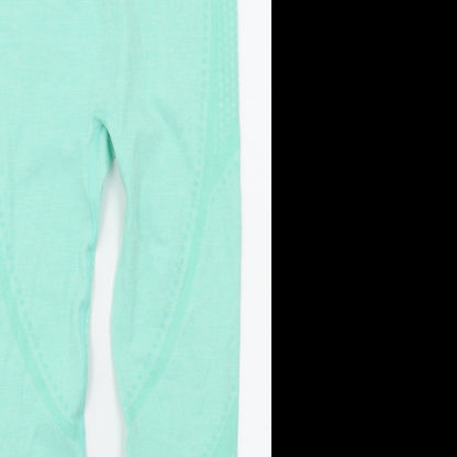 South Beach Womens Blue Polka Dot  Jogger Leggings Size XS L23 in