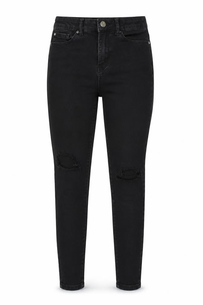 Womens UK Size 12 Denim Co Regular Fit Skinny Black Jeans