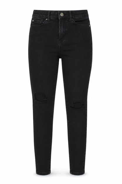 Womens UK Size 12 Denim Co Regular Fit Skinny Black Jeans