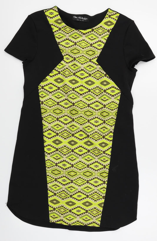 Miss Selfridge Womens Black   Bodycon  Size 10  - Tribal Print