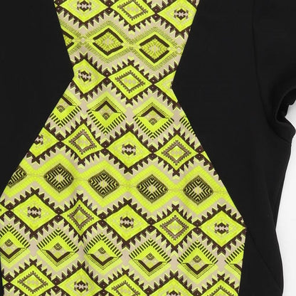 Miss Selfridge Womens Black   Bodycon  Size 10  - Tribal Print
