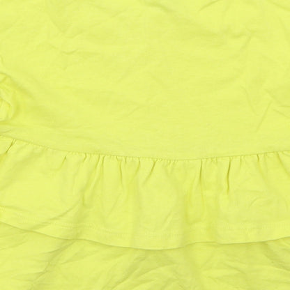 TU Girls Yellow   Basic T-Shirt Size 3 Years  - Peplum