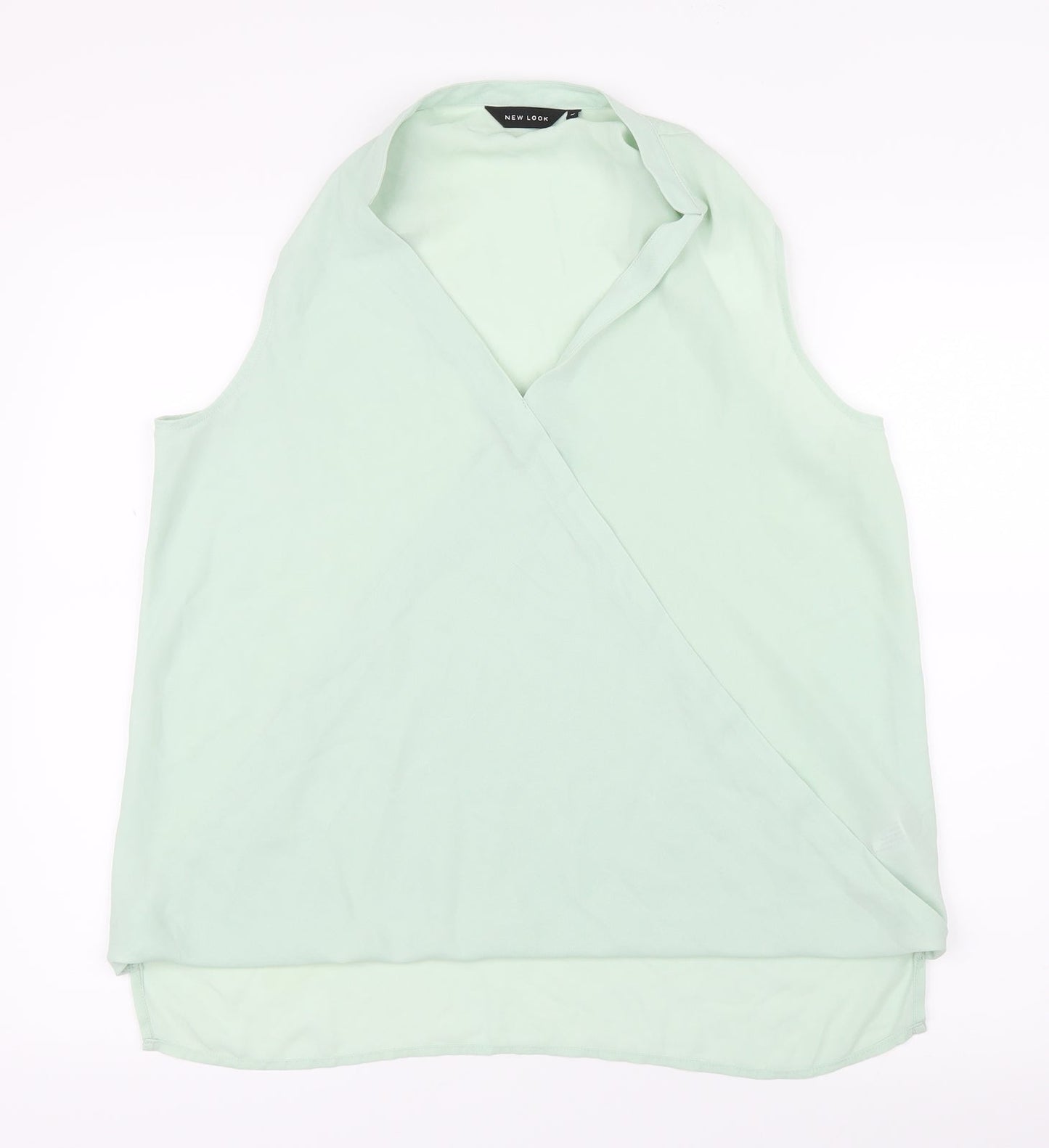 Womens UK Size 12 New Look Green Basic Blouse