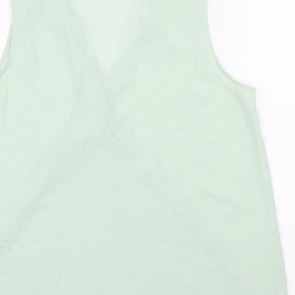 Womens UK Size 12 New Look Green Basic Blouse