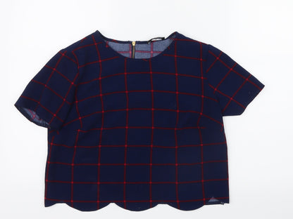 Womens UK Size 10 George Red Basic T-Shirt