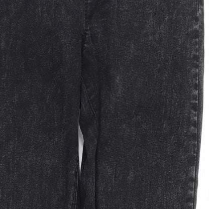 Denim Co. Womens Black  Denim Jegging Jeans Size 12 L29 in