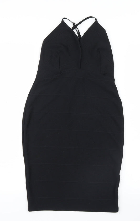 Boohoo Womens Black   Bodycon  Size 10