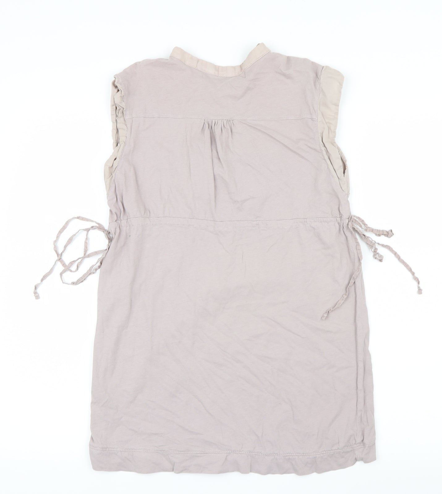 Womens UK Size 10 Zara Beige Basic Blouse