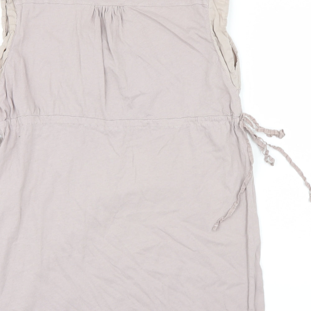 Womens UK Size 10 Zara Beige Basic Blouse