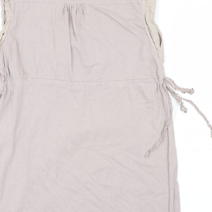 Womens UK Size 10 Zara Beige Basic Blouse