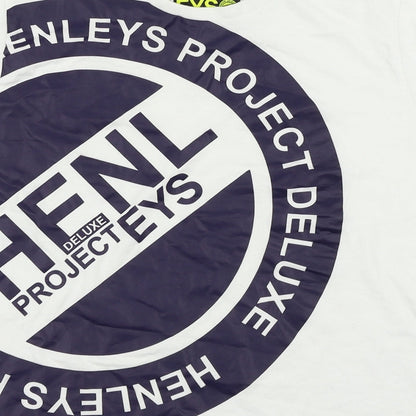 Henleys Boys White   Basic T-Shirt Size 11-12 Years